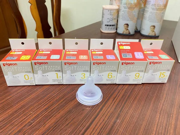 BA1ក្បាល់មឹមដបទឹកដោះគោPigeon កធំ ជ័រសុីលីកូន ទន់ល្អ